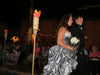 Silver High Low Ball Gown with Animal Print Underneath