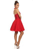 Pretty Lace Halter Red Dress