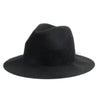 Wide Brim Boho Fedora Hat Black